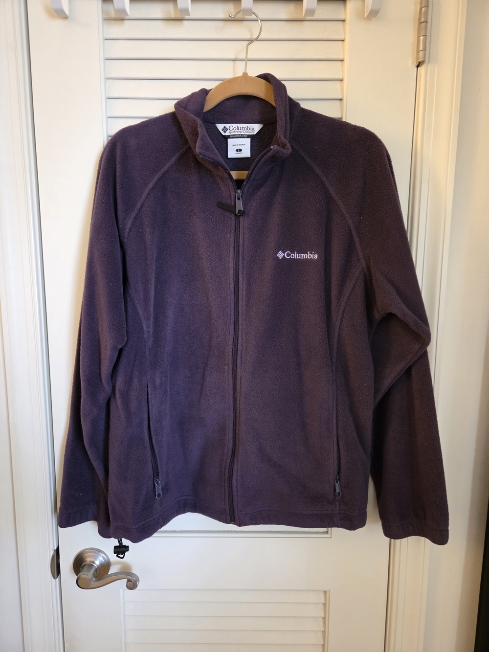 Columbia Kids Deep Purple Full-Zip Fleece Jacket